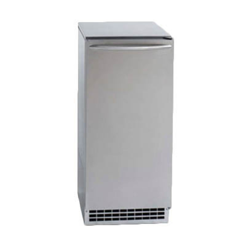 Ice-O-Matic GEMU090 14.88" W Stainless Steel Air-Cooled Undercounter Chewable Ice Crystals Pearl Ice Maker - 115 Volts