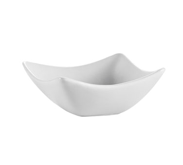 CAC China SHA-Q4 3" L Super White Porcelain Square Sushia Bowl (4 Dozen Per Case)