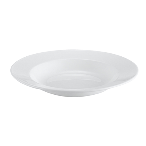 CAC China EVT-105 16 Oz. Bone White Porcelain Round Everest Pasta Bowl (1 Dozen)