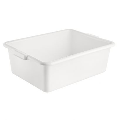 CAC China BTDB-7WT 7" H White Polypropylene Bus Box (1 Each)