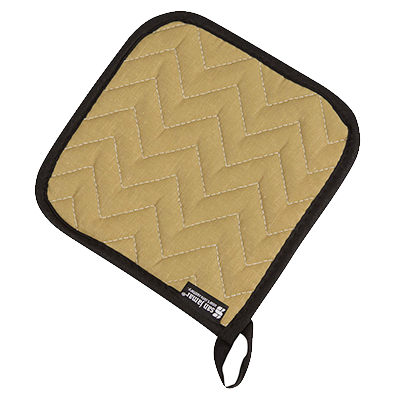 San Jamar 812TPH 7" x 7" Tan Pot Holder