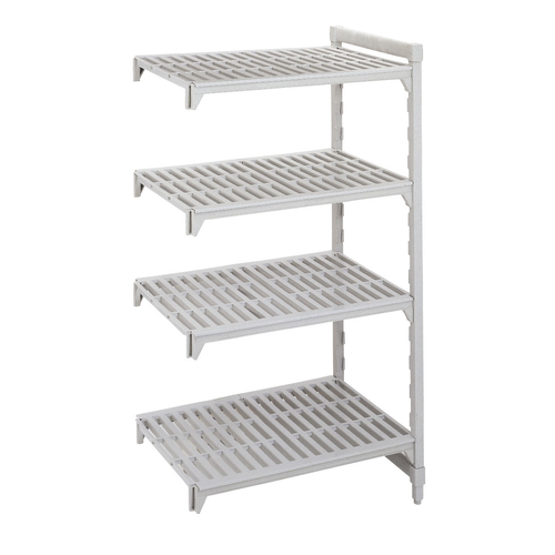 Cambro CPA244872V4480 Camshelving Premium Add-On Unit 24"W x 48"L 4-Tier Speckled Gray