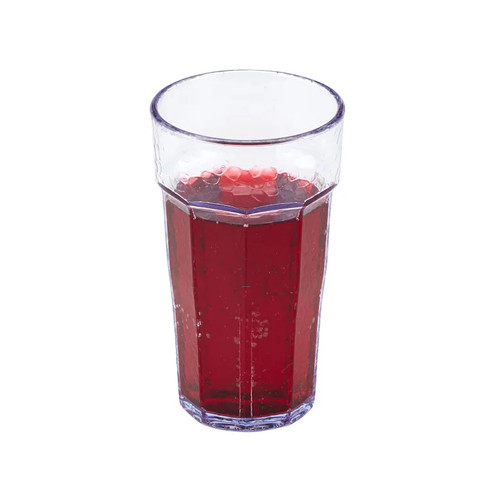 Cambro LT6152 6 Oz. Clear SAN Plastic Hammered Texture Laguna Tumbler - 36/Case