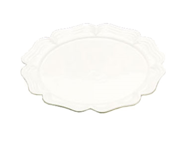 Bon Chef 2061TAN 18" Ceramic Round Queen Anne Platter