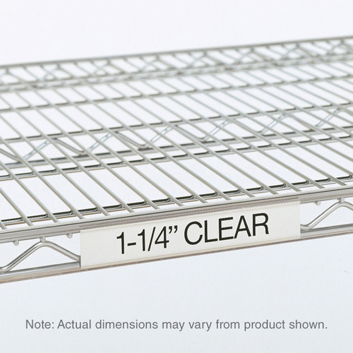 Metro 9990Cl4 Super Erecta Label Holder 43" x 1-1/4" Clear Plastic