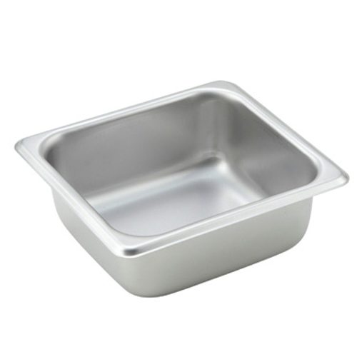 Winco SPS2 2-1/2" Deep 1/6 Size Stainless Steel Steam Table Pan