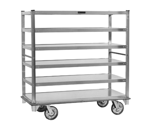 Cres Cor 271-61-5927-Z 6 Shelves Aluminum Correctional Queen Mary Cart