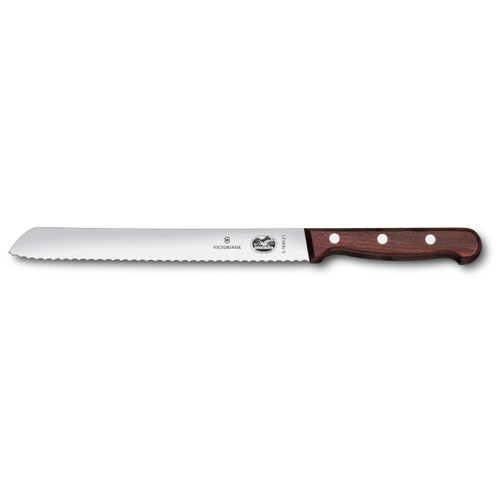Victorinox Swiss Army 5.1630.21 8" Serrated Edge Bread Knife with Rosewood Handle