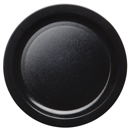 Cambro 9CWNR110
 9"
 PolyCarbonate
 Black
 Round
 Camwear Plate - 48/Case
