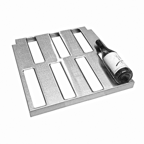 Glastender CWS-20 Stainless Steel Wine Rack Shelf With 7 Bottle Slots