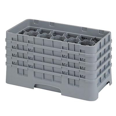 Cambro 17HS800151 Camrack Glass Rack With (4) Soft Gray Extenders - 2 Cases