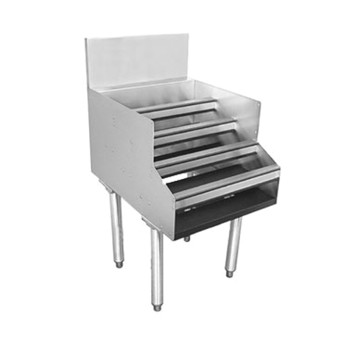 Glastender LDA-30S, 30"W x 24"D, Stainless Steel, Single Speed Rail