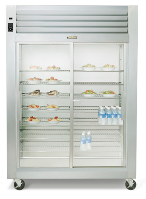 Traulsen Rht232Nut-Hsl 52.13" W Two-Section Glass Door Reach-In Spec-Line Refrigerator