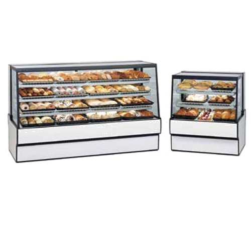Federal Industries SGD7742 77.13" W Slanted Glass High Volume Non-Refrigerated Bakery Case