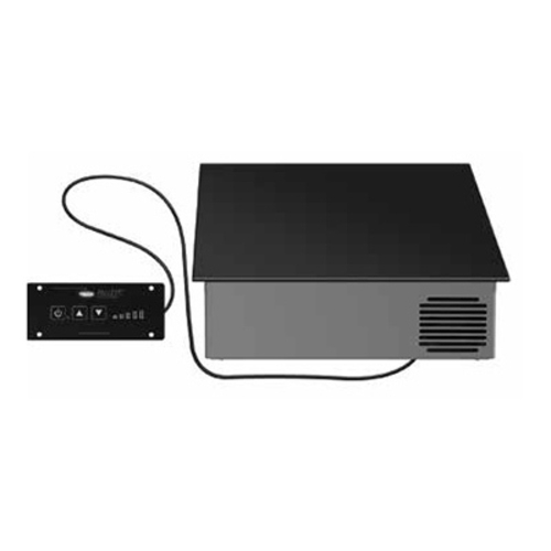 Hatco IWRM-B1-1313-06 Black Single Burner Palletti Drop-In Countertop Induction Warmer - 600 Watts