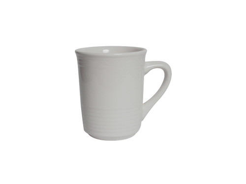 Tuxton CWM-085 3" 8 Oz. Ceramic White Gala Mug (2 Dozen Per Case)