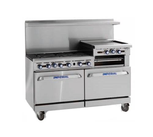 Imperial IR-6-G24-XB NG 60" Natural Gas Pro Series Restaurant Range - 262,000 BTU