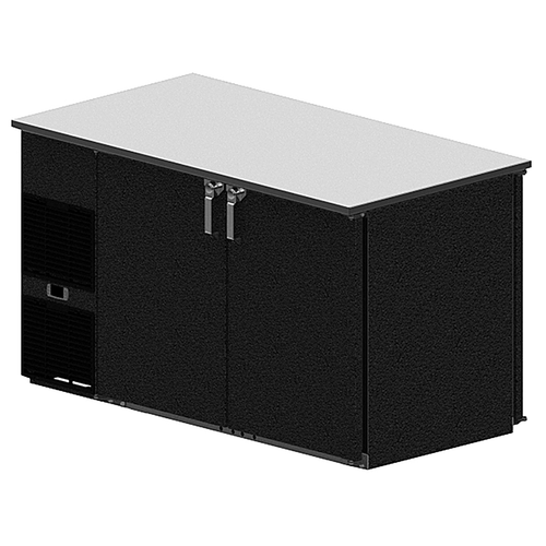 Glastender CP1FL52 52"W Two-Section Solid Door Cooler