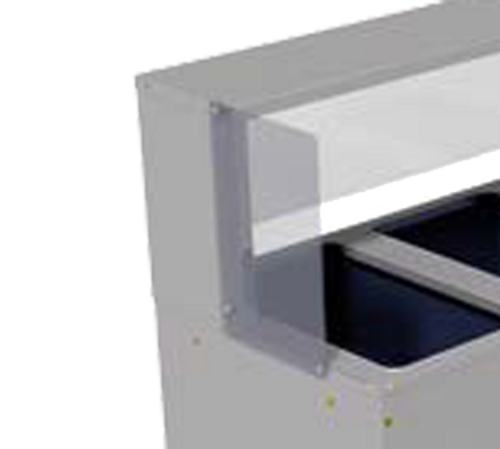 Advance Tabco TSP-2-X End panels for TSS Series serving Shelf