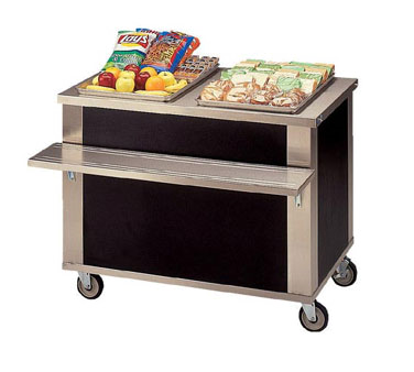 Piper Products 3-ST Stainless Steel Elite Utility Serving Counter Mobile Modular Open Cabinet Base