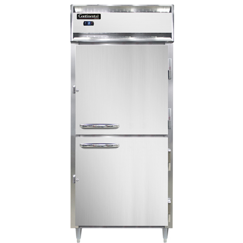 Continental Refrigerator DL1FX-SA-HD 36.25" W One-Section Solid Door Reach-In Designer Line Wide Freezer - 115 Volts