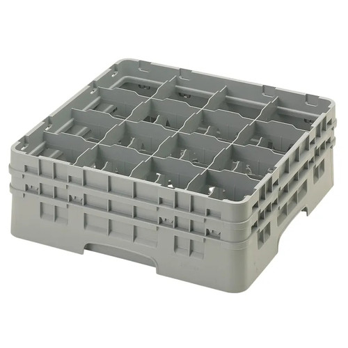 Cambro 16S534151 Camrack Glass Rack With (2) Soft Gray Extenders