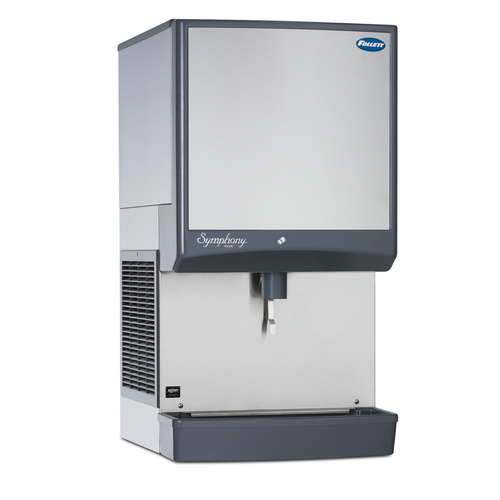 Follett LLC 25CI414A-LI Symphony Plus 25 Series Air Cooled Chewblet Countertop Ice Maker with 25 lb. Bin - 115 Volts, 425 Lbs.