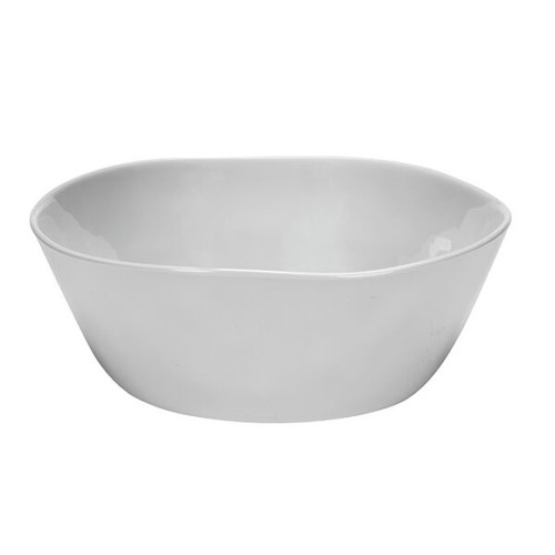 American Metalcraft CBL325CL 16" 10 Qt. Plastic White Round Serving Bowl