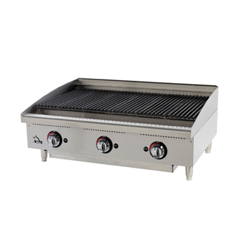 Star 6136RCBF 36" Gas Countertop Charbroiler - 120,000 BTU