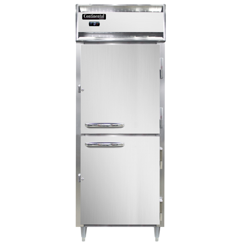 Continental Refrigerator DL1FE-SA-HD 28.5" W One-Section Solid Door Reach-In Designer Line Wide Freezer - 115 Volts