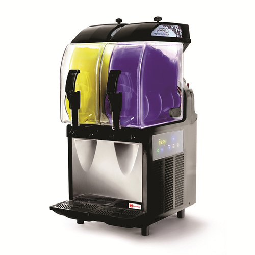 Grindmaster I-PRO 2E W/ LIGHT (2) 2.9 Gallon Countertop Frozen Granita Dispenser with Light Panel - 115 Volts
