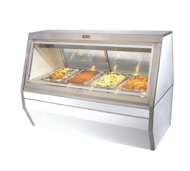 Howard McCray CHS35-6 Hot Food Case 71"W 4 Individual Thermostatically Controlled Wells With White Exterior & White Interior