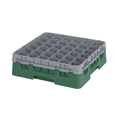 Cambro 36S418119 Camrack Glass Rack With Soft Gray Extender - 5 Cases