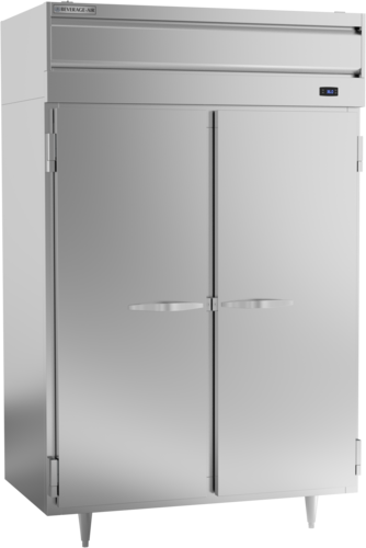 Beverage Air PR2HC-1AS 52.13" W Two-Section Solid Door Reach-In Refrigerator