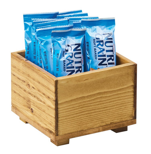 Cal-Mil 3682-55-99 Square Madera Stacking Box 5"W x 5"D x 3-1/4"H
