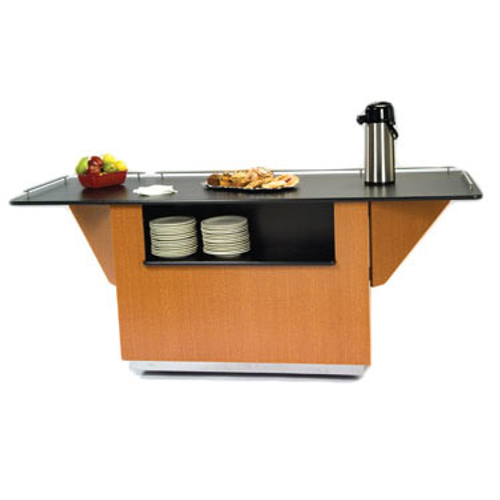 Lakeside 6850 Laminate Top Breakout Dining Station Mobile Modular Enclosed Base with Storage