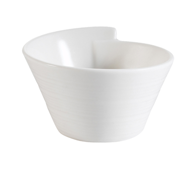 CAC China SUS-B10 10" Dia. 78 Oz. Bone White Porcelain Conical Sushi Signature Bowl (1 Dozen)