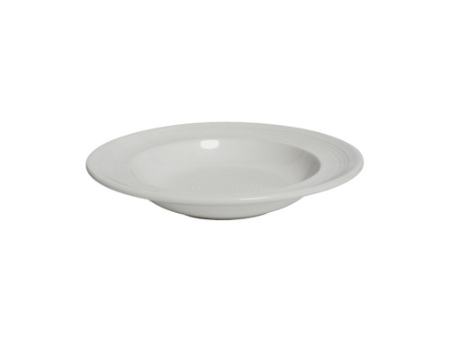 Tuxton CWD-090 9" 12 Oz. Ceramic White Round Soup Bowl (2 Dozen Per Case)