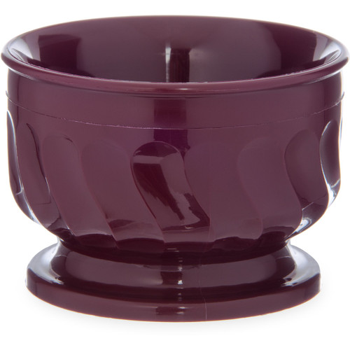 Dinex DX320061 Turnbury 5 oz Cranberry Insulated Pedestal Base Bowl