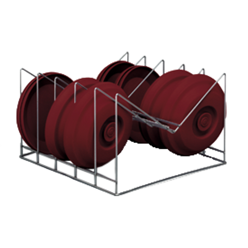 Dinex DX1173XC10 14 Gauge Uncoated Stainless Steel TMP Individual Drying Cradle Insert for 1173 Series