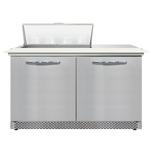 Continental Refrigerator SW48N8C-FB 48" W Two-Section Two Door Sandwich Unit