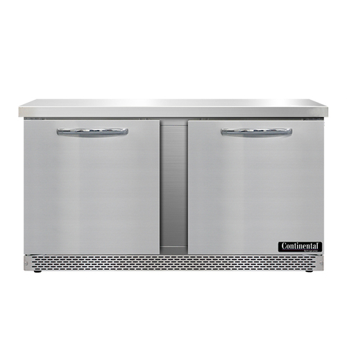 Continental Refrigerator SWF60N-FB 60"W Two-Section Work Top Freezer