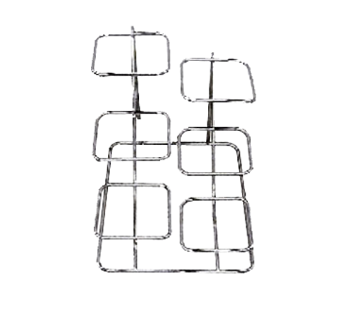 Bon Chef 7011LSS 14.88" x 12.3" Stainless Steel Condiment Display Stand