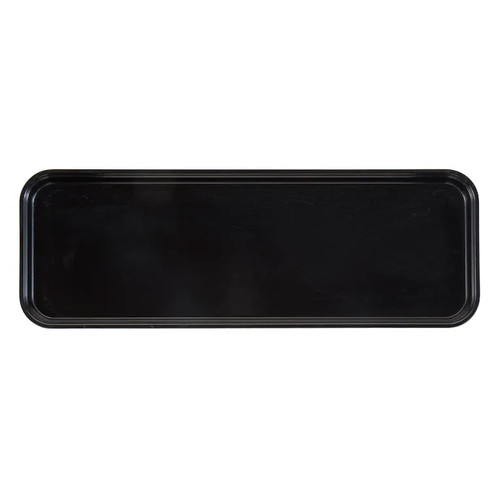 Cambro 926MT110 8-7/8" x 25-9/16" x 1" Black Rectangular Fiberglass Market Display Tray - 12/Case
