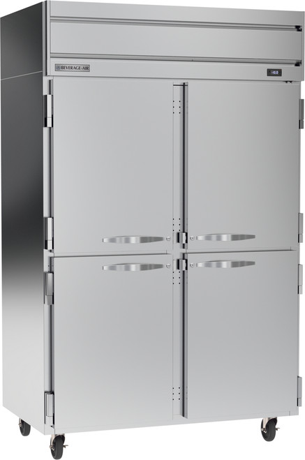 Beverage Air HFP2HC-1HS 52" W Two-Section Solid Door Reach-In Horizon Series Freezer - 115 Volts