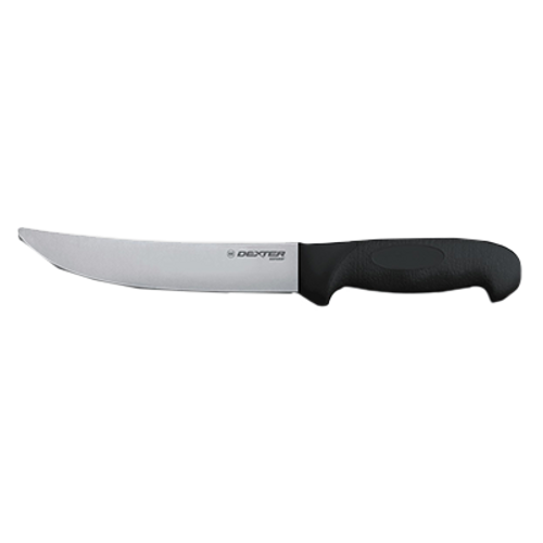 Dexter SG132-8BRT 8" SofGrip Cimeter Steak Knife with Rubber Handle