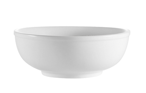 CAC China MB-7 7.5" Dia. 25 Oz. Super White Porcelain Round Clinton Salad or Pasta Bowl (2 Dozen Per Case)