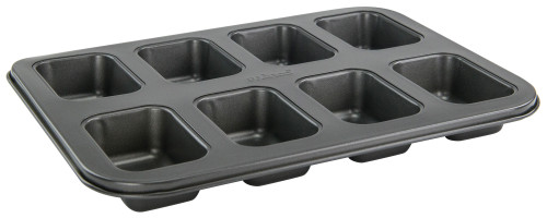 Winco HLF-8MN 14" x 1.38" Carbon Steel Mini Loaf Pan