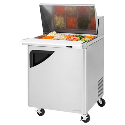 Turbo Air TST-28SD-12-N 27.5" W One-Section One Door Super Deluxe Sandwich/Salad Mega Top Unit