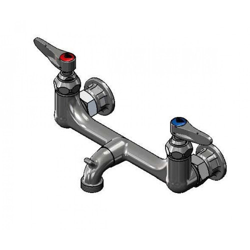 T&S Brass B-0673-RGH Service Sink Faucet 8" centers 4-5/16" from wall to center of outlet